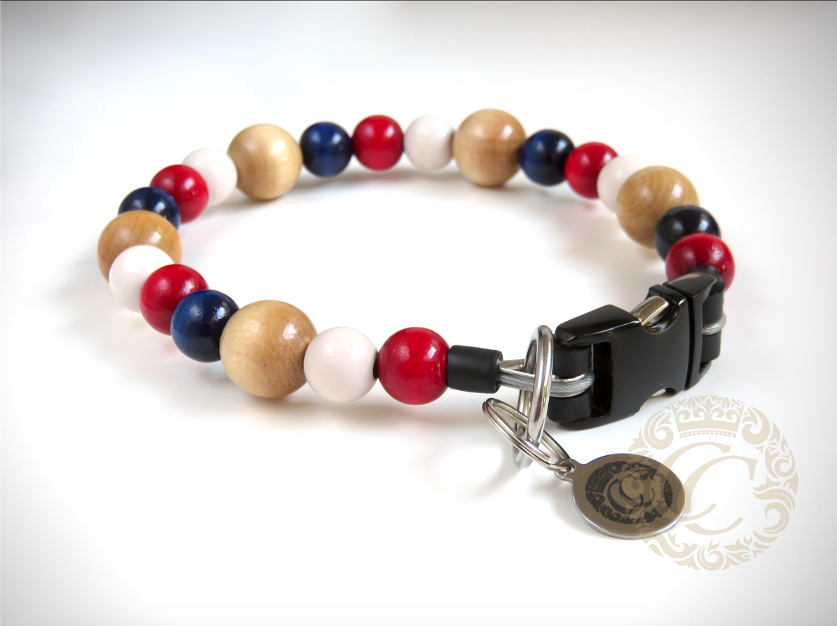 Dog collar "Cocker Love" | Dog Collars | Cat Collars | CollarCrafts | dogcollar | collar | hondenband | Kattenhalsband | bead dog collars | cat mood collar | beaded dog collar | beaded dog collars | wooden bead dog collars | alu max com dog collars | beaded collars for dogs | rainbow dog collars