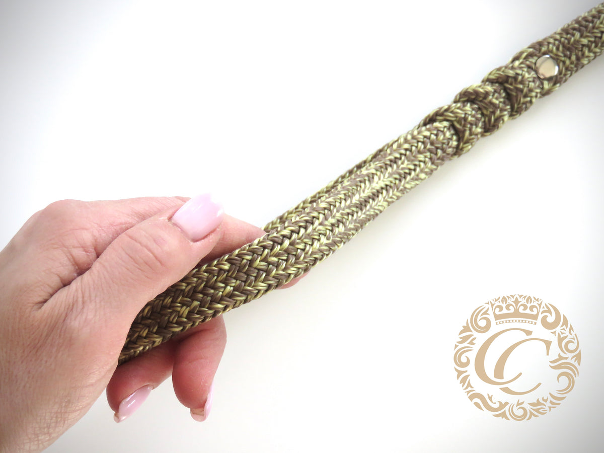 Handmade dog leash Rusty Gold | Dog Leashes | Dog Collars | Cat Collars | CollarCrafts | dogcollar | collar | hondenhalsband | hondenband | Kattenhalsband | bead dog collars | cat mood collar | beaded dog collar | beaded dog collars | wooden bead dog collars | alu max com dog collars | beaded collars for dogs | rainbow dog collars | collarcrafts