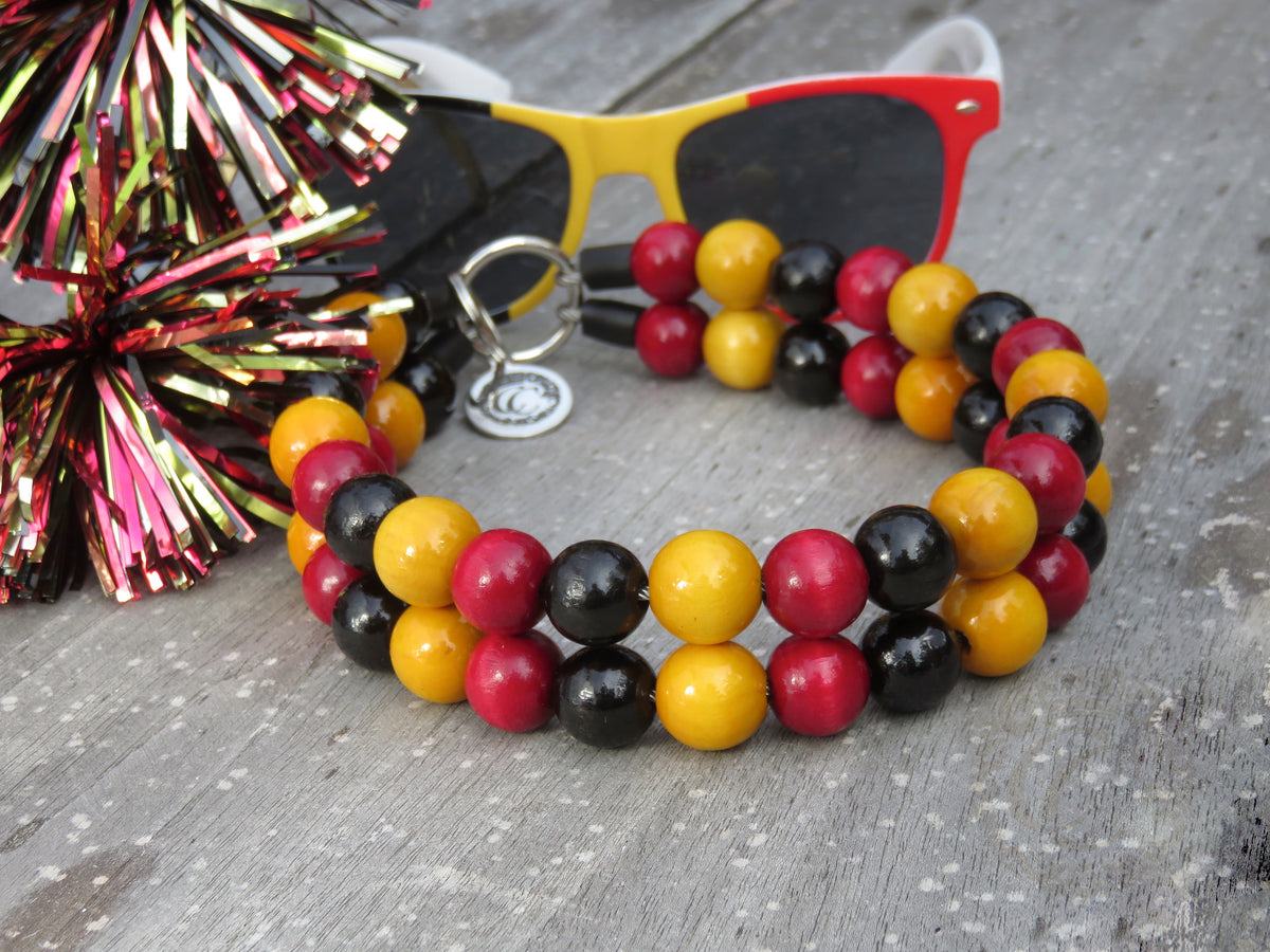 Dog collar "Brabançonne" | Dog Collars | Cat Collars | CollarCrafts | dogcollar | collar | hondenband | Kattenhalsband | bead dog collars | cat mood collar | beaded dog collar | beaded dog collars | wooden bead dog collars | alu max com dog collars | beaded collars for dogs | rainbow dog collars